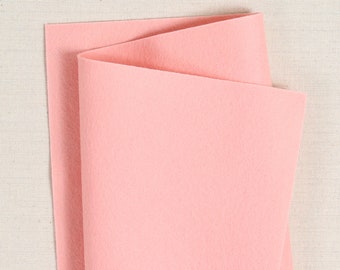 Tellina Pink 100% Wool Felt // Pure Merino Wool Felt Sheets // Bellwether // Pink Wool Felt Fabric, Felt Crafting, Felt Flower Projects