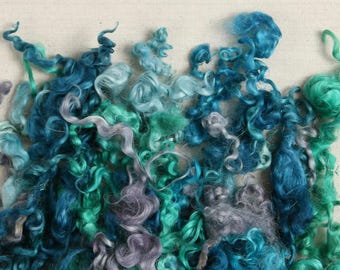 Wensleydale Curls// Wool Curls, Wool Roving, Needle Felting, Wet Felting, Gnome Beards, Fiber Details