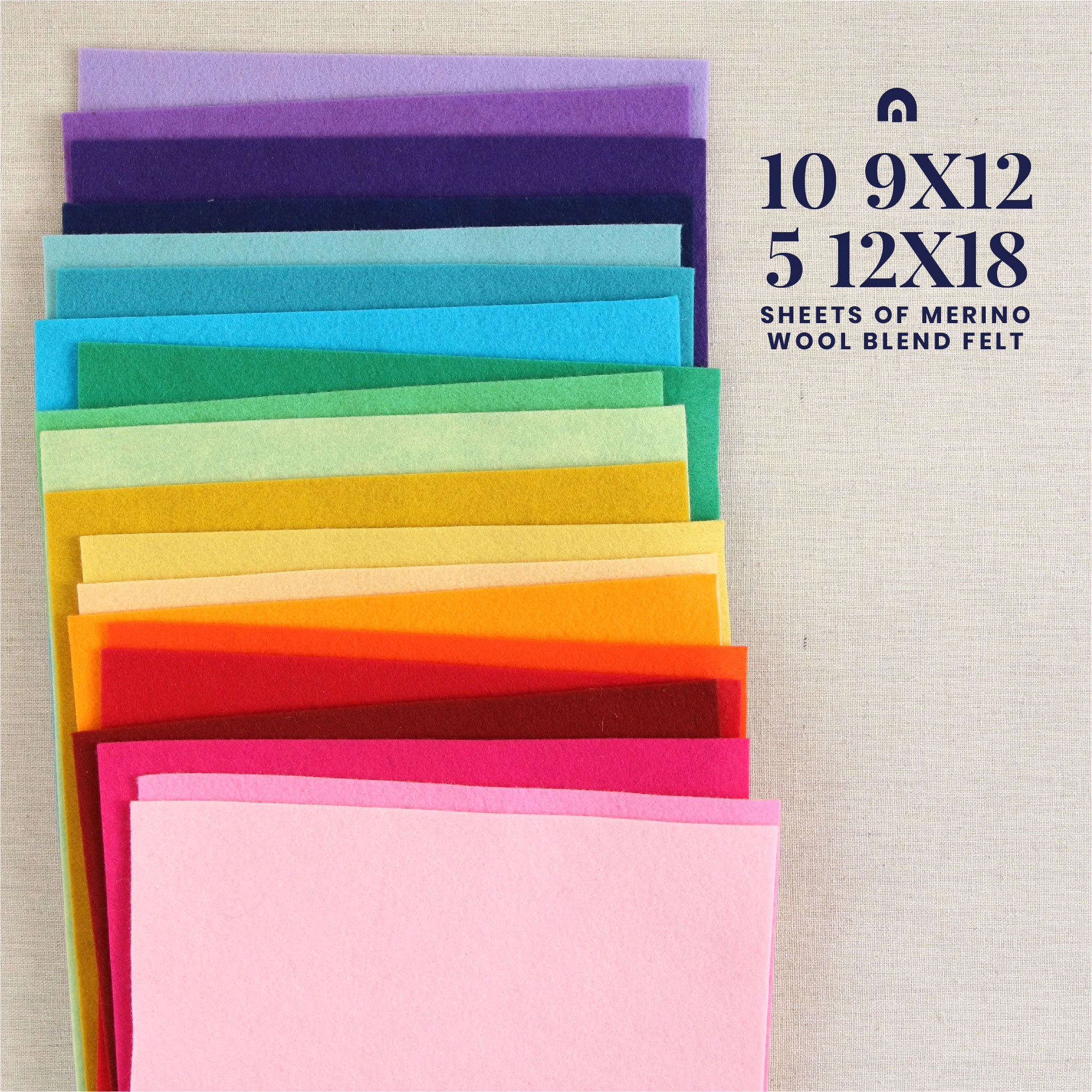 Colorations® Felt Sheets - 10 Colors (Each 9 x 12) Fabric, Felt & Yarn  Arts & Crafts Supplies Arts & Crafts All Categories