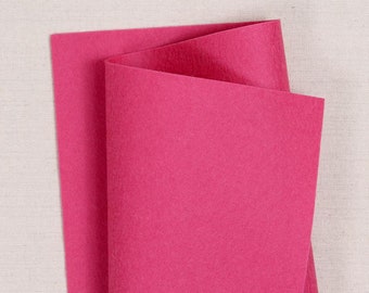 Azalea 100% Wool Felt // Pure Merino Wool Felt Sheets // Bellwether // Pink Wool Felt Fabric, Felt Crafting, Felt Projects, Felt Flowers