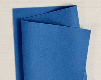 Chagall Blue 100% Wool Felt // Pure Merino Wool Felt Sheets // Bellwether // Blue Wool Felt Fabric, Felt Crafting, Felt Flower Projects