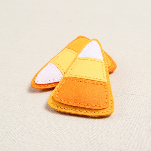 Deep Etch Dies // Candy Corn // Die Cutting, Felt Stitching, Embroidery, Paper Crafting, Needle Work, Ornament Making, Halloween crafts