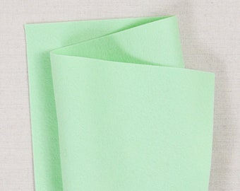 Honeydew 100% Wool Felt // Pure Merino Wool Felt Sheets // Bellwether //  Light Green Wool Felt Fabric,  Felt Flowers, Felt Garlands