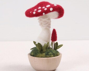 Needle Felted Mushrooms With Core Wool - Ultimate Guide To Needle