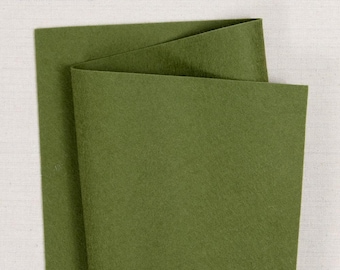 Nori 100% Wool Felt // Pure Merino Wool Felt Sheets // Bellwether // Green Wool Felt Projects, Felt Flowers, DIY Felt Garlands, Felt Sewing