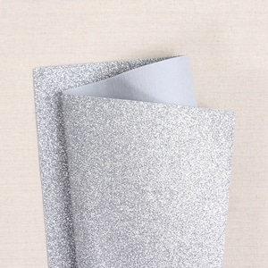 Glitzerfilz // Silber // Bellwether, 23x30 cm, Glitzerfilzblätter, Filzblumen, Filzverzierungen, Glitzerakzente