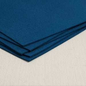 Thick felt // Magpie Blue // 3mm Merino Wool Felt Sheets, Bag Making, Interior Design, Thick Fabric, Dense Felt, Felt Stitching