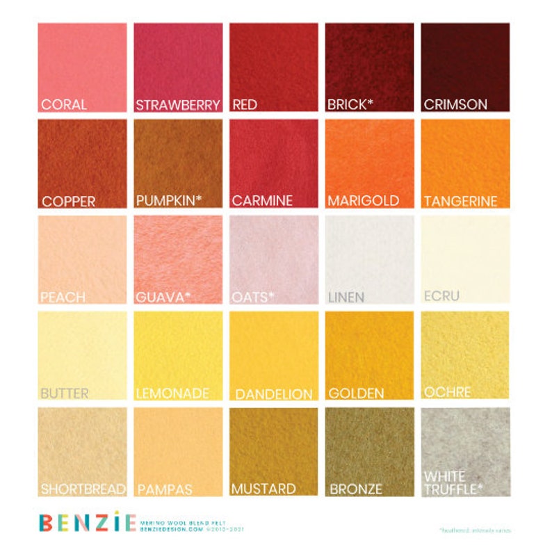 One Yard of Wool Blend Felt // Felt Felt Yardage Merino Felt Etsy