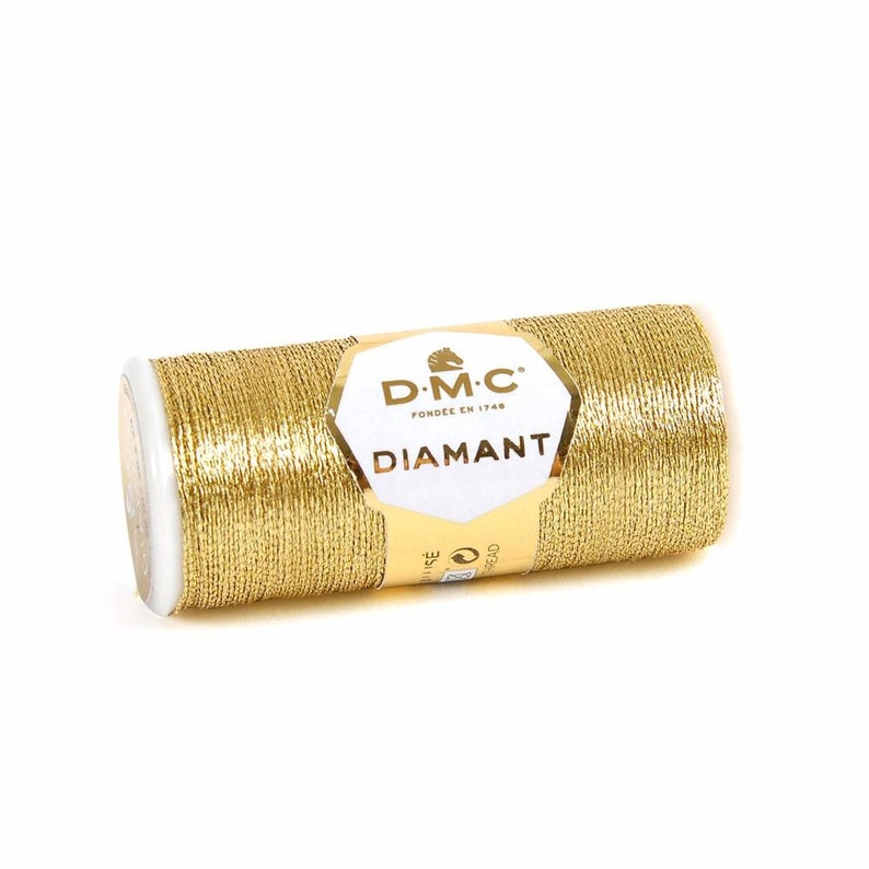 DMC Embroidery Floss // Diamant // Embroidery, Stitching Thread, Sewing, Sparkle, Silver and Gold, Needlecraft, Felt Sewing, Sewing Supplies image 8