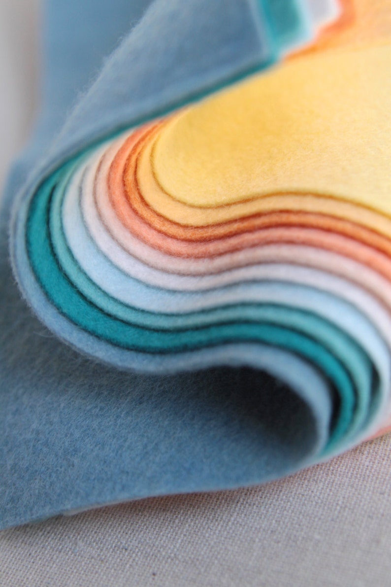 Wool Blend Felt Collection // 4x6 // Charm Pack Entire Felt Etsy