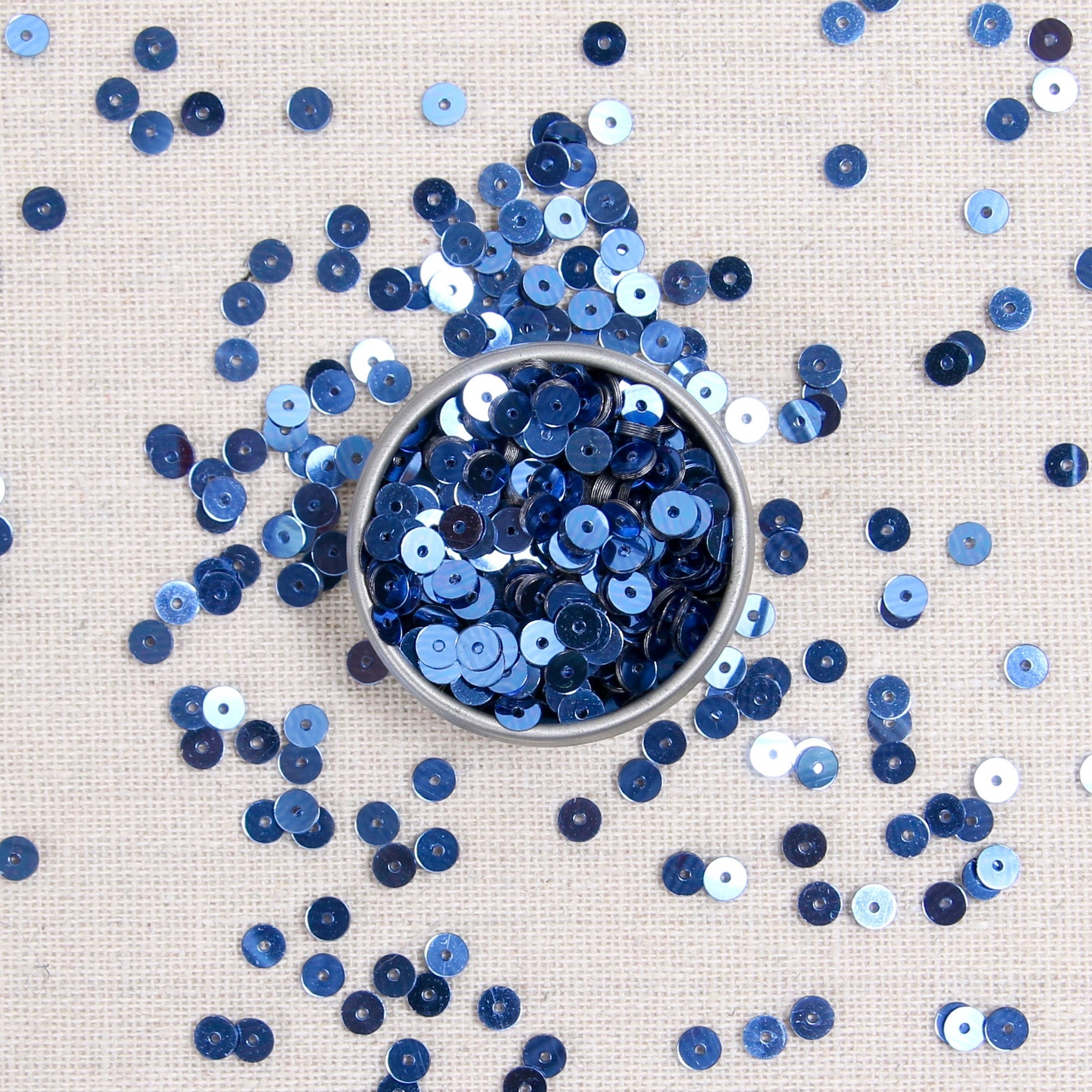 Craft Factory - Sequins - Silver - 8mm - Blue Haze Arts & Crafts