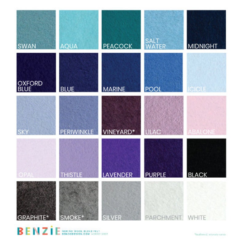 One Yard of Wool Blend Felt // Felt Felt Yardage Merino Felt Etsy