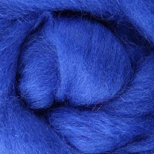 Wool Roving // Blue Corriedale Roving // Blue Wool Roving Sliver, Needle Felting, Wet Felting, Fiber Arts, Fiber Weaving, Yarn Spinning