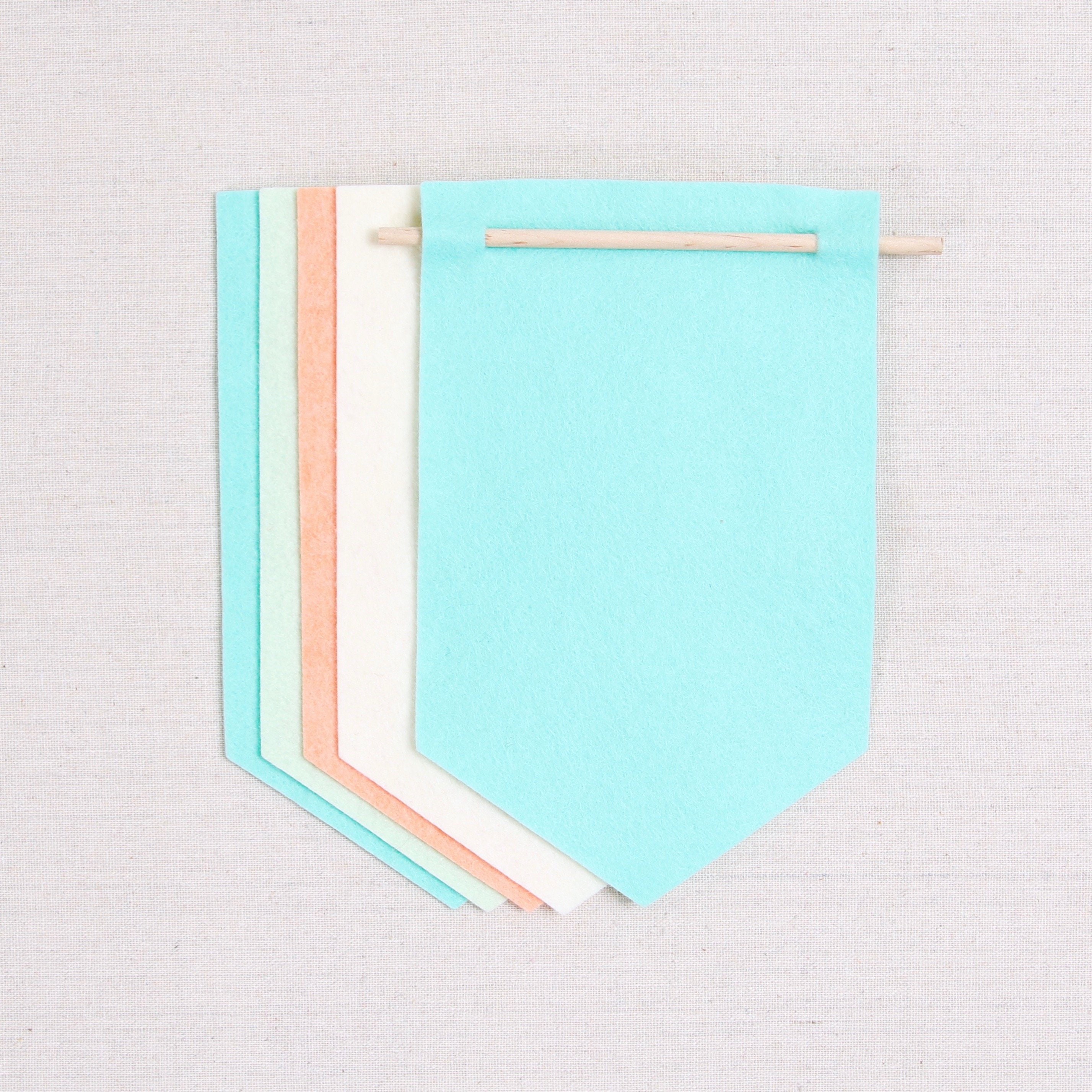 Felt-fetti Hexagons, die cut shapes – Benzie Design