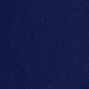 May include: Solid navy blue felt fabric. The felt has a soft, textured appearance. This versatile material is suitable for various craft projects, including sewing, DIY decorations, and educational activities.