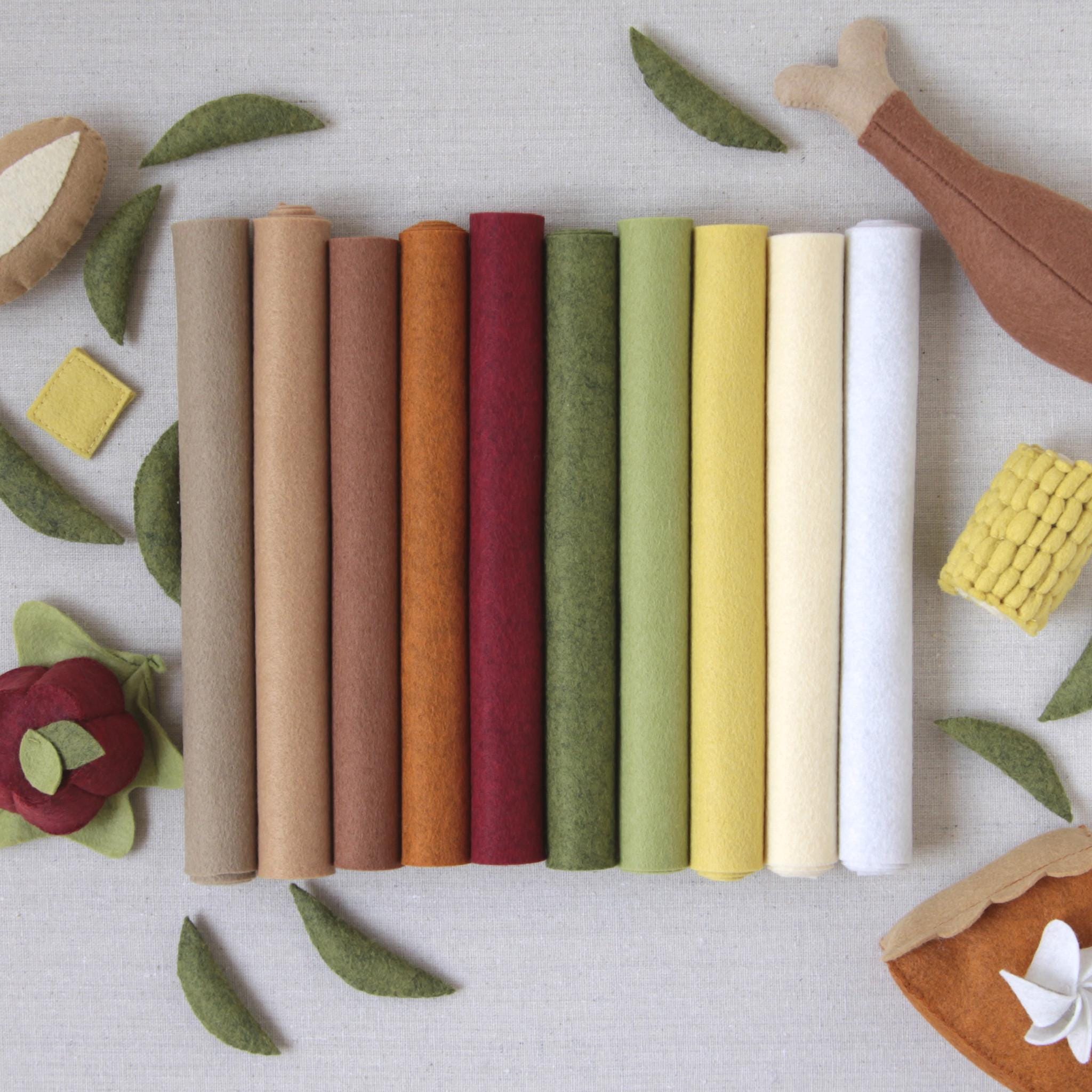 Parchment Wool Blend Felt // Sheets // Yards // Threads // Felt Crafts ...