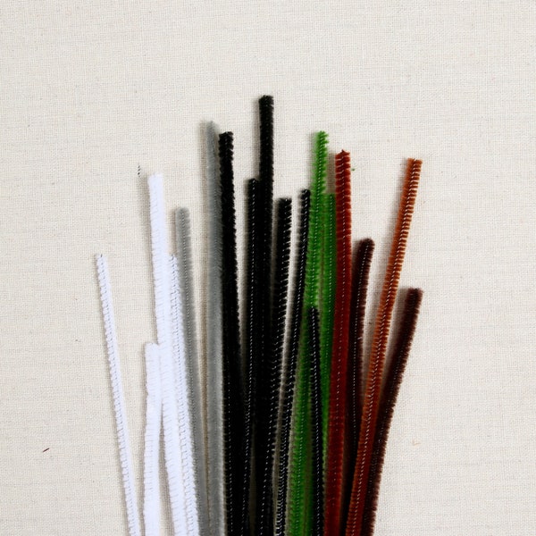 Pipe Cleaners // Felt and Craft Supplies //  Cotton, Chenille, Tinsel, Metallic, iridescent // Floral Stems, Felt Flower Making, Armature