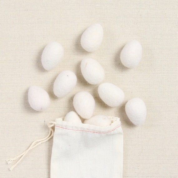 Needle Felt Shapes: Eggs - 6pk Needle Felt Shapes: Eggs - 6pk