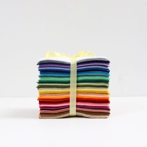 Wool Blend Felt Collection // 4x6 // Charm Pack, Entire Felt Line, Rainbow Fabric, Wool Bundle, Sample Pack, Felt Sheets, Small Felt Sheets image 7