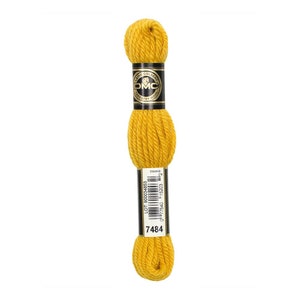 Tapestry Yarn // Mustard 7484 // DMC Wool Yarn // Wool Yarn, Needlepoint, Embroidery, Weaving, Tapestry, Benzie Design, Benzie Felt