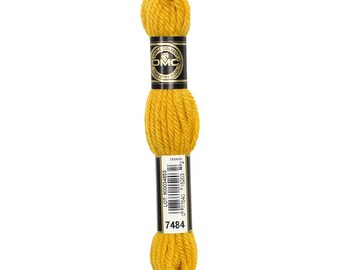 Tapestry Yarn // Mustard 7484 // DMC Wool Yarn // Wool Yarn, Needlepoint, Embroidery, Weaving, Tapestry, Benzie Design, Benzie Felt