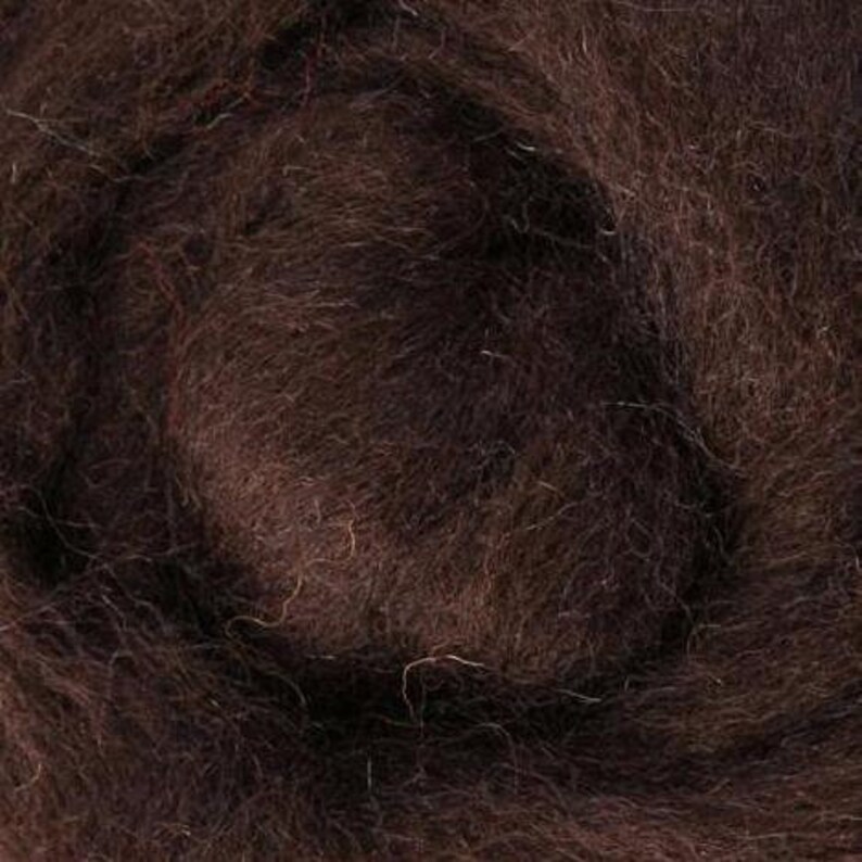 Wool Roving // Chocolate Corriedale Roving // Brown Roving Etsy