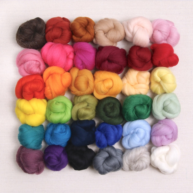 Wool Roving // Corriedale Sliver // Needle Felting Wet Etsy