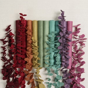 Wollfilz // Eukalyptus Palette // Wollfilz Blätter, Filzblumen, Filzgirlande, Filzkostüme, Kinderhandwerk, Quiet Books, Filzkronen