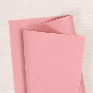 Rose Quartz 100% Wool Felt // Pure Merino Wool Felt Sheets // Bellwether // Pink Felt, Felt Hair Bows, Felt Mobiles, DIY Felt Flowers image 1