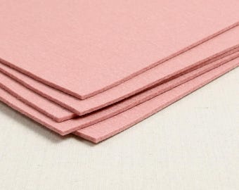 Thick felt // Rose Quartz // 3mm Merino Wool Felt Sheets, Bag Making, Interior Design, Thick Fabric, Dense Felt, Felt Stitching