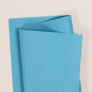 Cerulean 100% Wool Felt // Pure Merino Wool Felt Sheets // Bellwether // Blue Felt Crafts, Felt Embroidery, Felt Ornaments, Felt Flowers