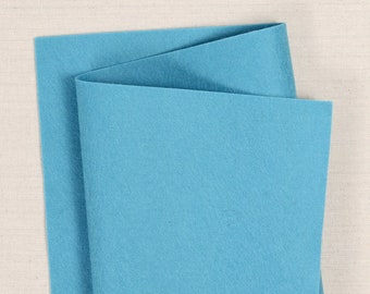 Cerulean 100% Wool Felt // Pure Merino Wool Felt Sheets // Bellwether // Blue Felt Crafts, Felt Embroidery, Felt Ornaments, Felt Flowers