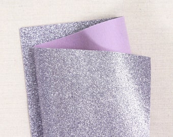 Glitter Felt // Thistle Purple // Bellwether, 9x12" Glitter Felt Sheets, Felt Flowers, Felt Garlands, Glittery Embellishments, Card Making