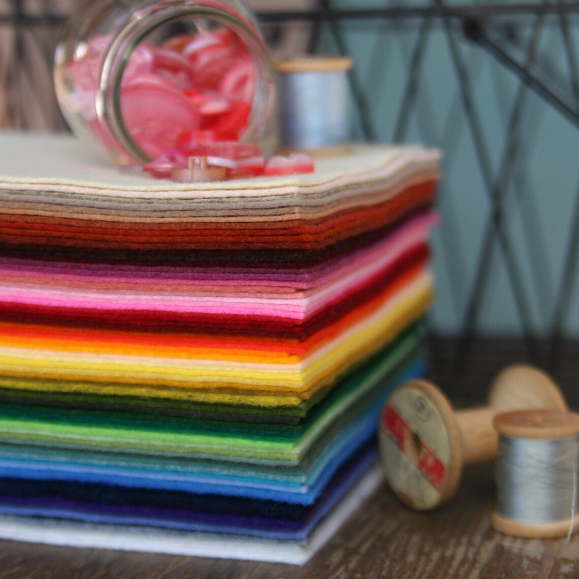 Felt by the Yard // 1/2 yard // Wool Blend Felt Merino Etsy