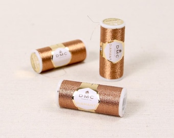 DMC Embroidery Floss // Diamant // Embroidery, Stitching Thread, Sewing, Sparkle, Silver and Gold, Needlecraft, Felt Sewing, Sewing Supplies