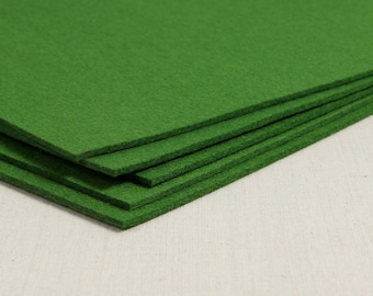 Thick felt // Conifer Green // 3mm Merino Wool Felt Sheets, Bag Making, Interior Design, Thick Fabric, Dense Felt, Felt Stitching
