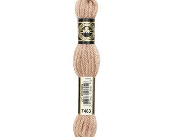 Tapestry Wool // Latte 7463 // DMC Wool Yarn //Tapestry Wool Yarn, Needlepoint, Embroidery, Weaving, Tapestry, Bargello, Light Brown Wool