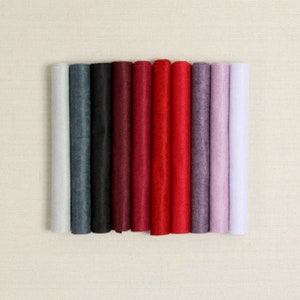 Wool Felt // The Witching Hour Palette // Wool Felt Sheets, DIY Felt, Benzie Design, Halloween, Twilight, Noir, Valentine&#39;s Day