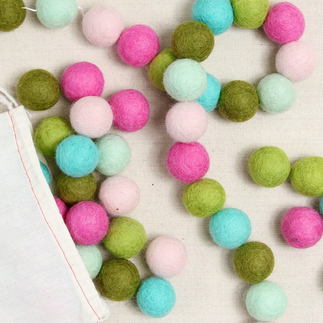 Best HD Pictures about  Felt Pom Pom Garland  with No AI Images