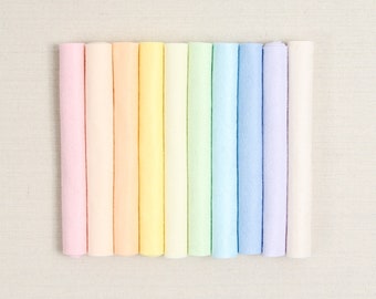 Wool Felt // Pixie Dust // Benzie Felt Palette, Wool Blend Felt, Baby Nursery, Pastel Felt Colors, Felt Flowers, DIY Felt Projects, Merino