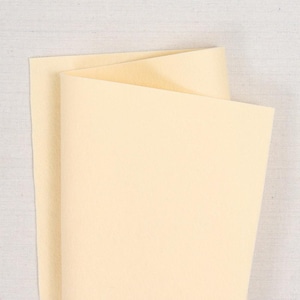 Sesame 100% Wool Felt // Pure Merino Wool Felt Sheets // Bellwether // Pale Yellow Felt Sheets, DIY Felt Crafts, Felt Flowers, Felt Food