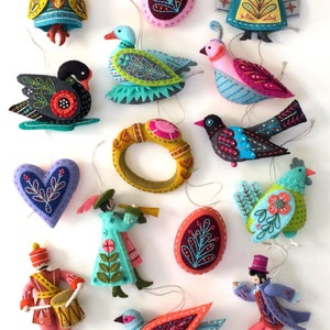 MmmCrafts // Twelve Days Ornaments // Notions Bundle // Felt Crafts // Stitch n' Stick, embroidery, wood beads, pipe cleaners, Christmas image 6
