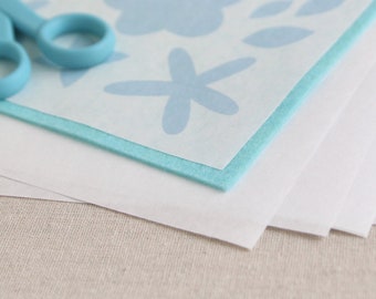 Freezer Paper // Transfer Paper // Felt Tracing, Felt Fabric Stitching, Pattern Tracing, Felt Crafts, DIY Felt Projects, Felt Flowers