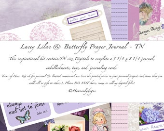 Lacey Lilacs & Butterfly Prayer Journal - TN