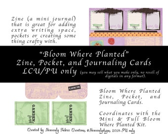 Bloom Where Planted Zine and Pocket LCU