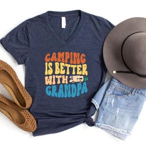 Camping is Better With Grandpa Shirt, Camping Shirt, Camping Lover Gift, Adventure Time Shirt, Camper Gift, Camping Life, Camping Crew