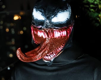 Cosplay Venom Mask, Venom Helmet Costume, Halloween Mask, Cosplay & Display Helmet, Halloween Gift, Cosplay Gift