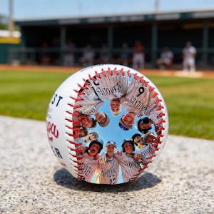 Custom Photo Baseball, Personalized Team Gift, Coach Keepsake Ball