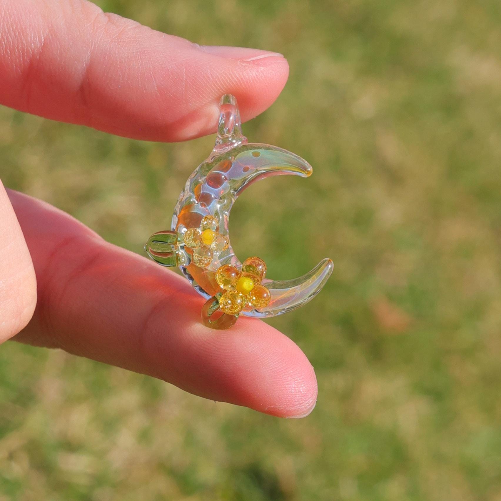 アクセサリー cocotte ガラスドーム ネックレス 三日月