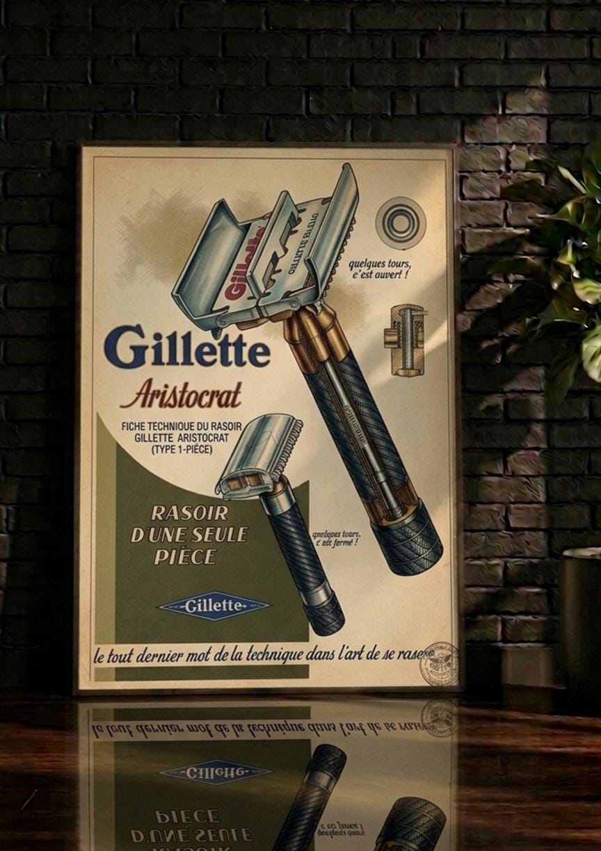 Gillette aristocrat - Etsy 日本